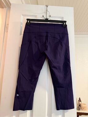 lululemon Purple Crop Athletic Leggings
